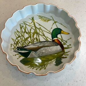 Vintage Ned Smith Waterfowl Rubel 1979 ovenware